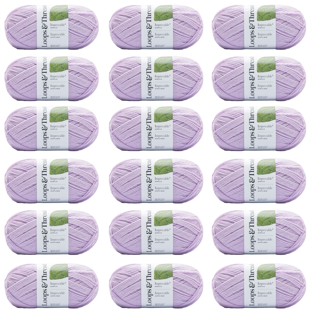 18 Pack: Impeccable® Solid Yarn by Loops & Threads®